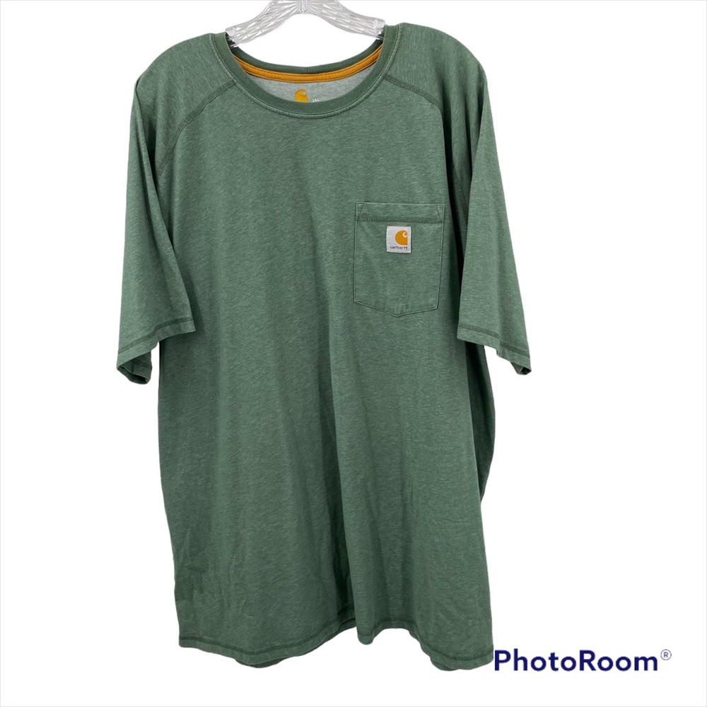 Carhartt Force Relaxed Fit Men's Pocket T-Shirt Short Sleeve Crewneck Green 3XL